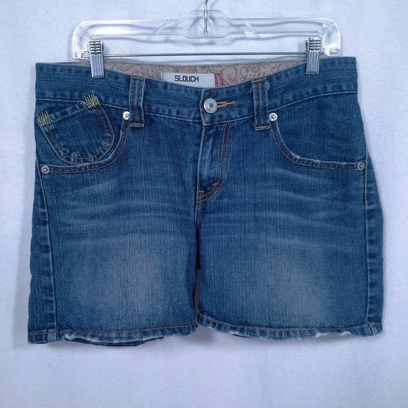 Levi's Pants - Levis womens shorts Size 11 Medium blue 504 Slouch Embroidered waistband label